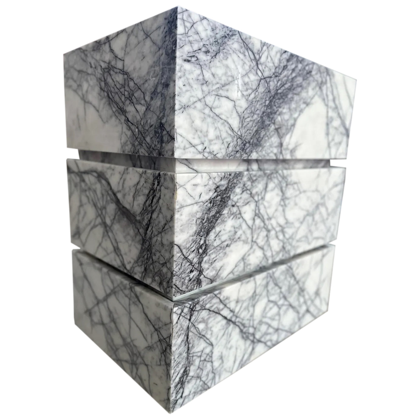 Lavabo con cajón independiente de mármol Calacatta Viola (ancho) 51 cm (largo) 77 cm (alto) 87 cm