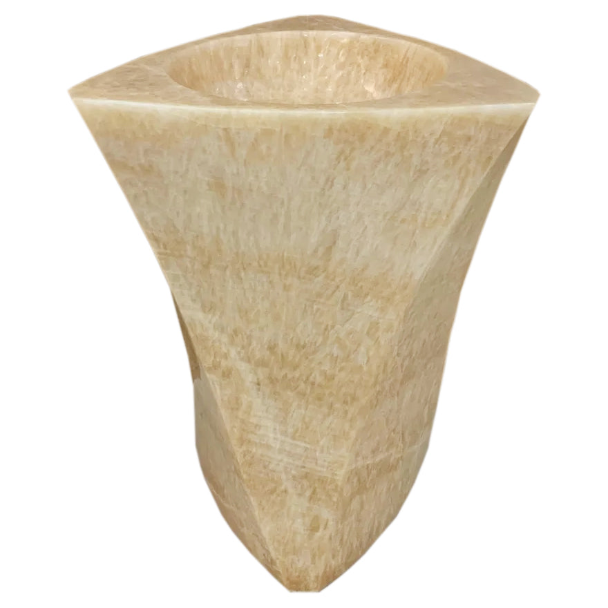 Lavabo independiente de diseño Honey Onyx con pedestal (An) 55 cm (L) 59 cm (Al) 87 cm