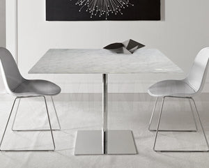 Tablero cuadrado de mármol Bianco Ibiza - 1