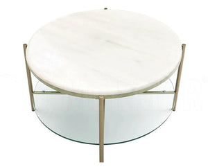 Bianco Ibiza Marble Round Table Top - 6