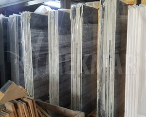 Puffin Grey Vein Cut Marble Slab - 10