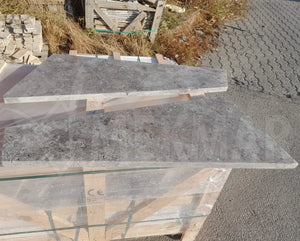 Silver Travertine Stairs - 3