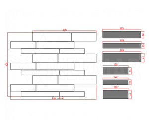 Travertine Mosaic TF-C-RV - 3