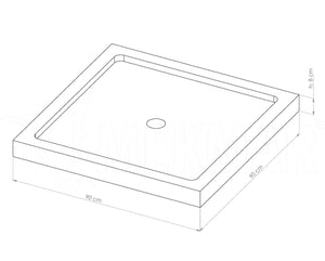 Shower Tray Model 102 - 8