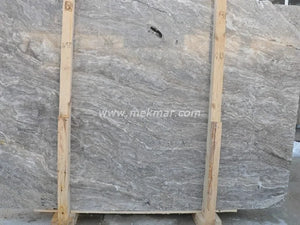 Silver Vein Cut Travertine Slab - 6