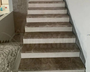 Emperador Dark Marble Stairs - 6