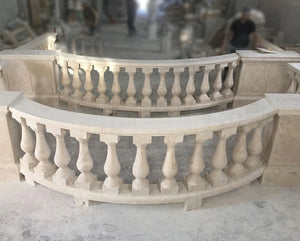 Classic Travertine Balustrade - 9