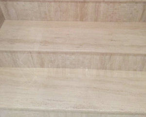 Classic Vein Cut Travertine Stairs - 5