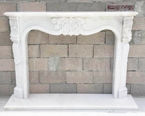 Bianco Ibiza Marble Fireplace - 3