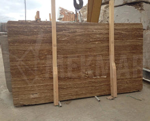 Noche Vein Cut Travertine Slab - 4