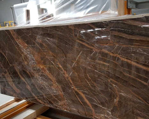 Imperial Brown Marble Slab - 3