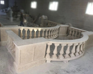 Classic Travertine Balustrade - 10
