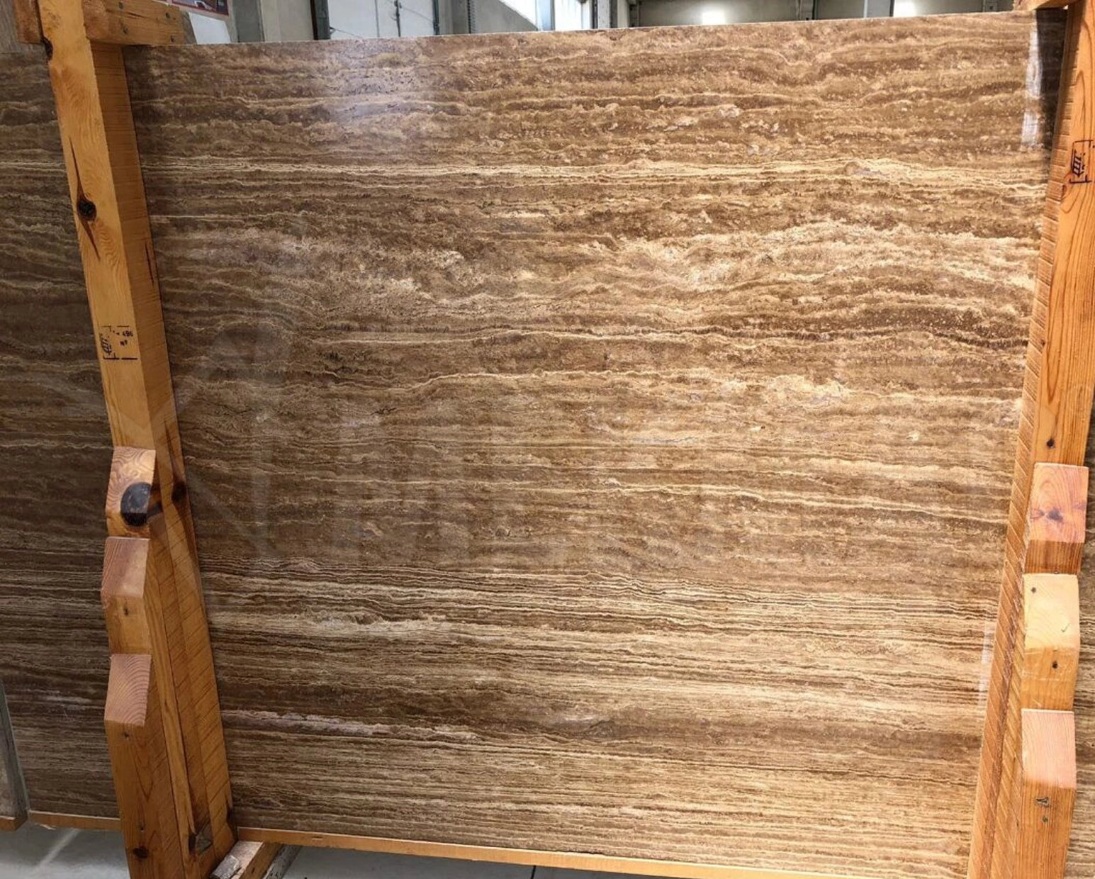 Noche Vein Cut Travertine Slab - 2