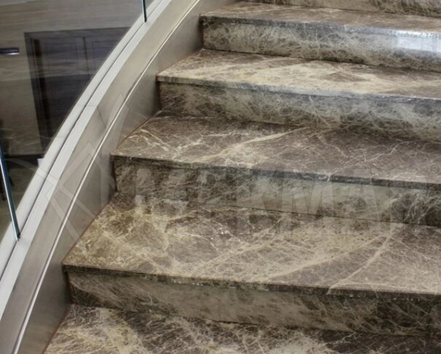Emperador Dark Marble Stairs - 2