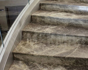 Emperador Dark Marble Stairs - 2