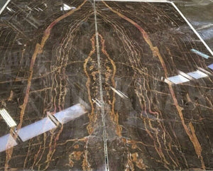 Imperial Brown Marble Slab - 6