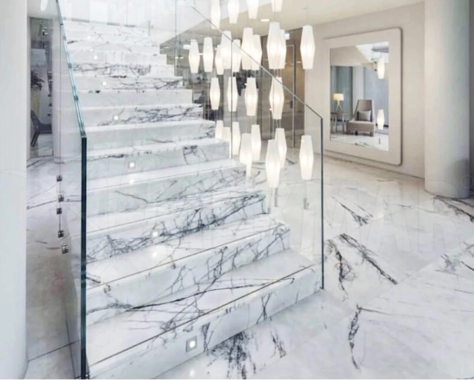 Turkish Lilac Marble Stairs - 2