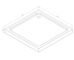 Shower Tray Model 70 - 10