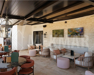 Ensemble de carreaux en travertin classique, motif « Pillowed » - 6