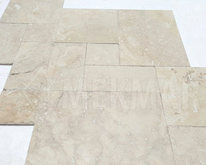 Ivory Rustic Pattern Set Travertine - 9
