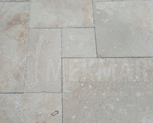 Ivory Rustic Pattern Set Travertine - 5