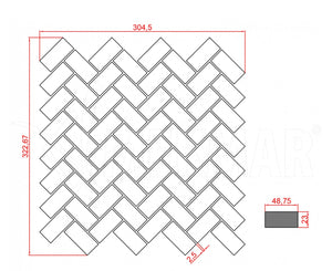 Travertine Mosaic TT-C-H24 - 4