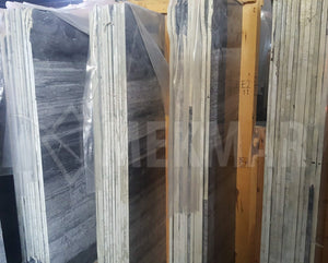 Puffin Grey Vein Cut Marble Slab - 9