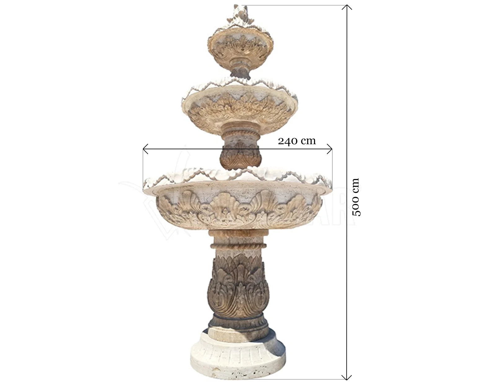 Travertine Fountain Rome - 2