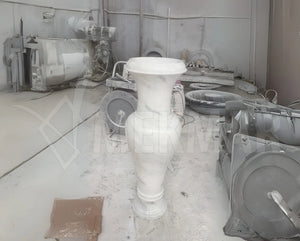 Bianco Ibiza Marble Vase - 5