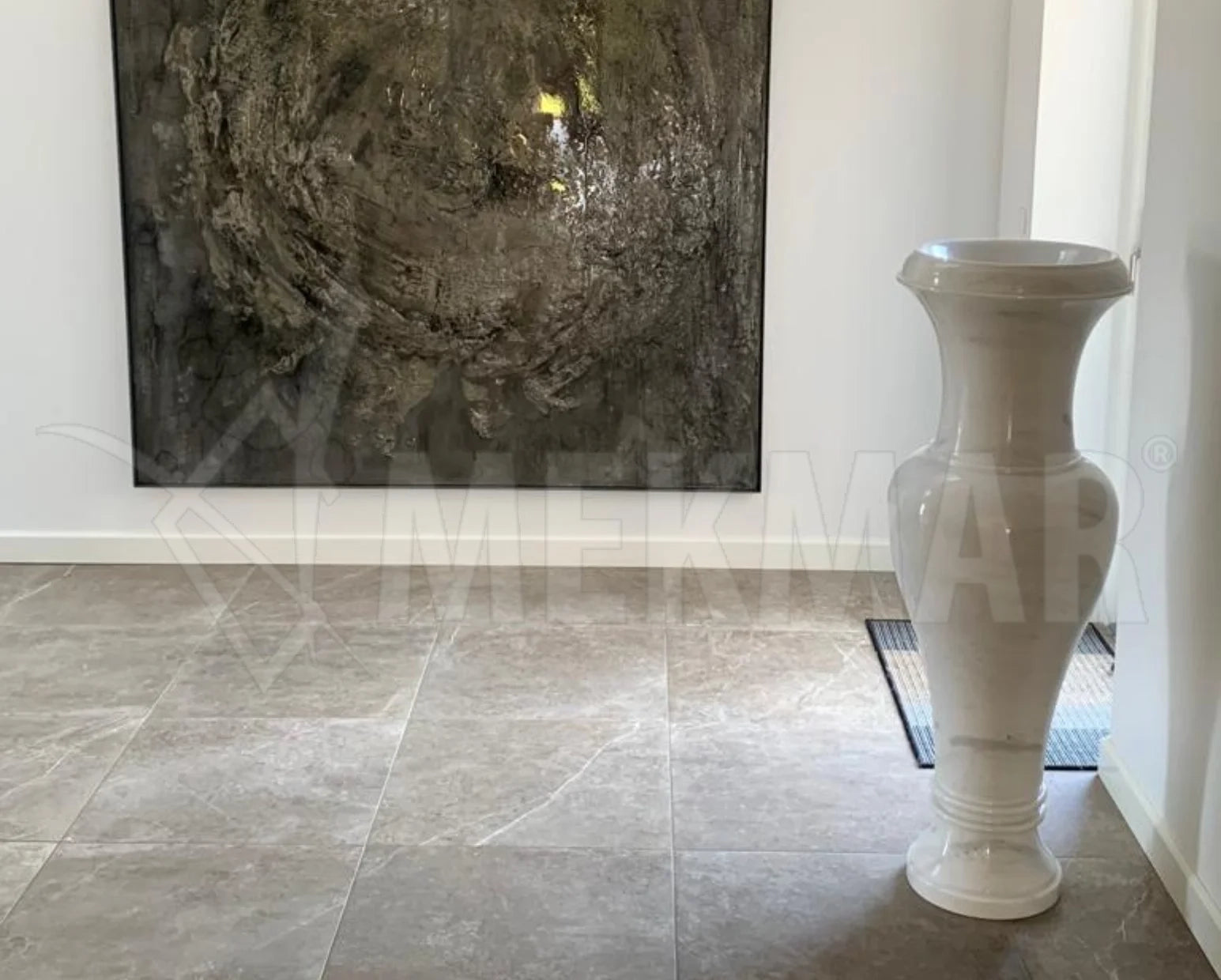 Bianco Ibiza Marble Vase - 2
