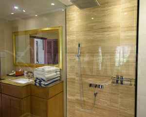 Travertino pulido con vetas clásicas - 7