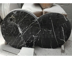 Nero Marquina Marble Round Table Top - 9