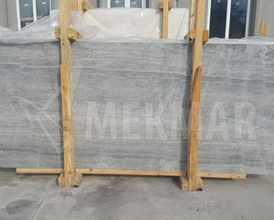 Puffin Grey Vein Cut Marble Slab - 7