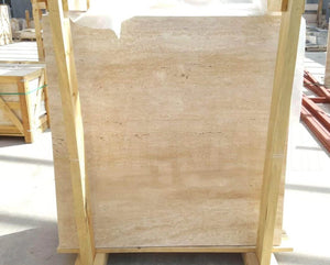 Classic Vein Cut Resin Travertine Slab - 5
