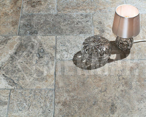 Travertino gris plateado envejecido - 9