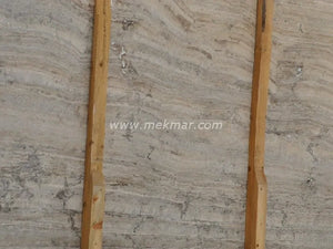 Silver Vein Cut Travertine Slab - 9