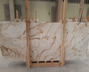 Calacatta Giallo Marble Slab - 6