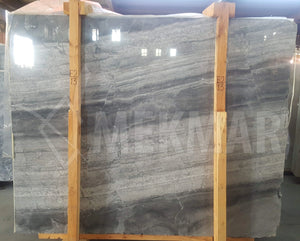 Puffin Grey Vein Cut Marble Slab - 2