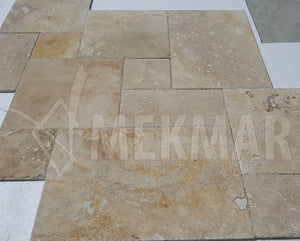 Ivory Rustic Pattern Set Travertine - 7