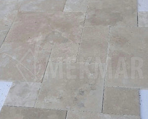 Ivory Rustic Pattern Set Travertine - 3