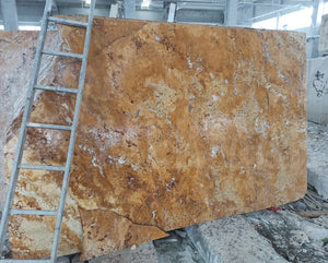 Gold Travertine Slab - 6