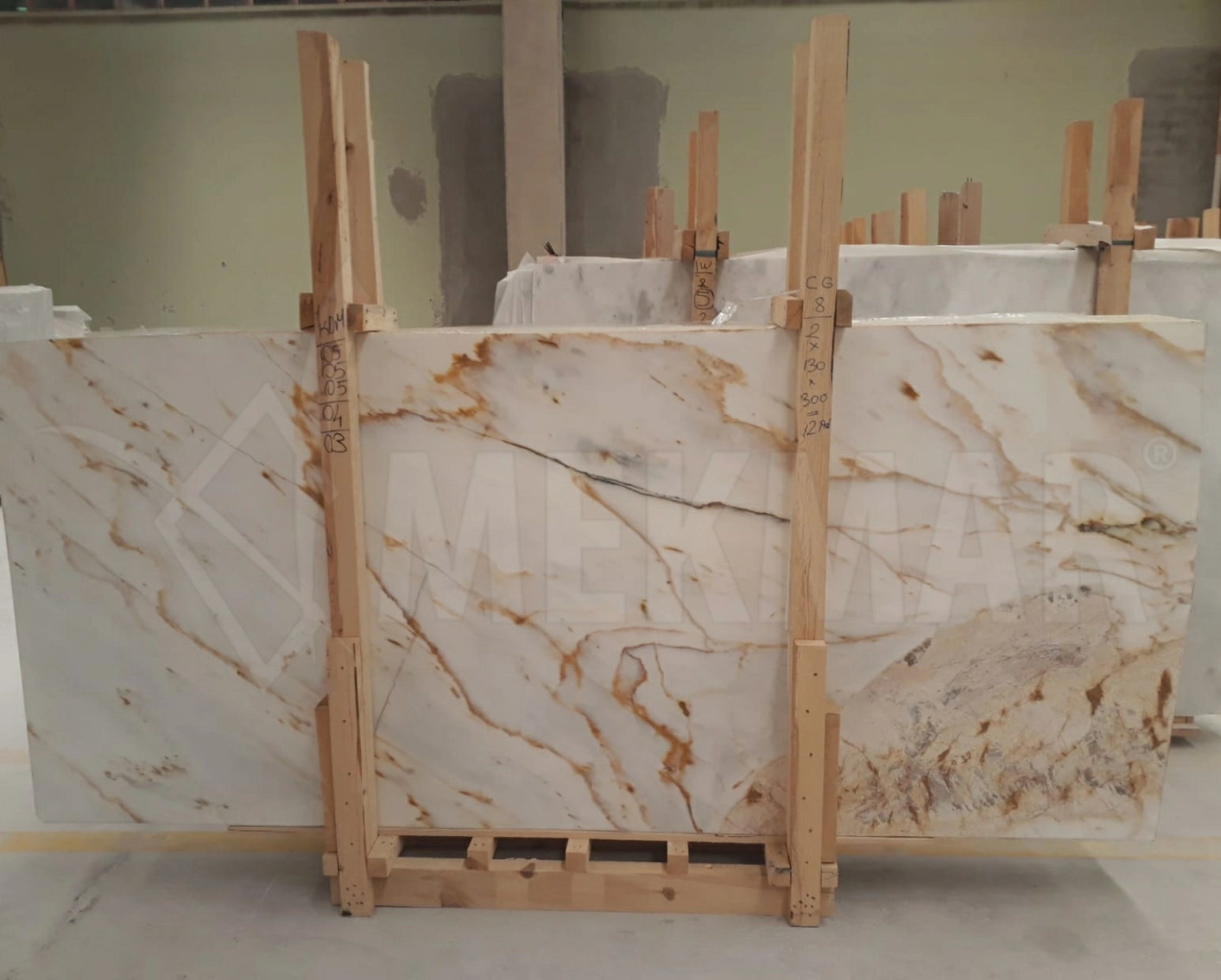 Calacatta Giallo Marble Slab - 2
