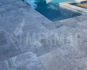 Silver Grey Antique Travertine - 1