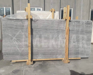 Puffin Grey Vein Cut Marble Slab - 6