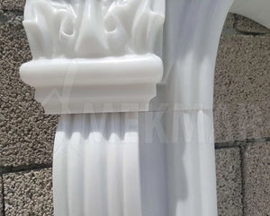 Bianco Ibiza Marble Fireplace - 10