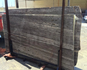 Persian Silver Travertine Slab - 6