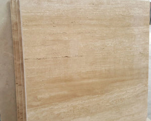 Classic Vein Cut Resin Travertine Slab - 4