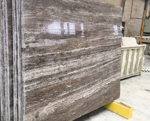 Persian Silver Travertine Slab - 2