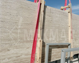 Classic Vein Cut Travertine Slab - 4