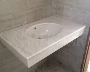 Bianco Ibiza Marble Countertop - 8